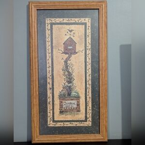 Framed Rustic Birdhouse‎ Art